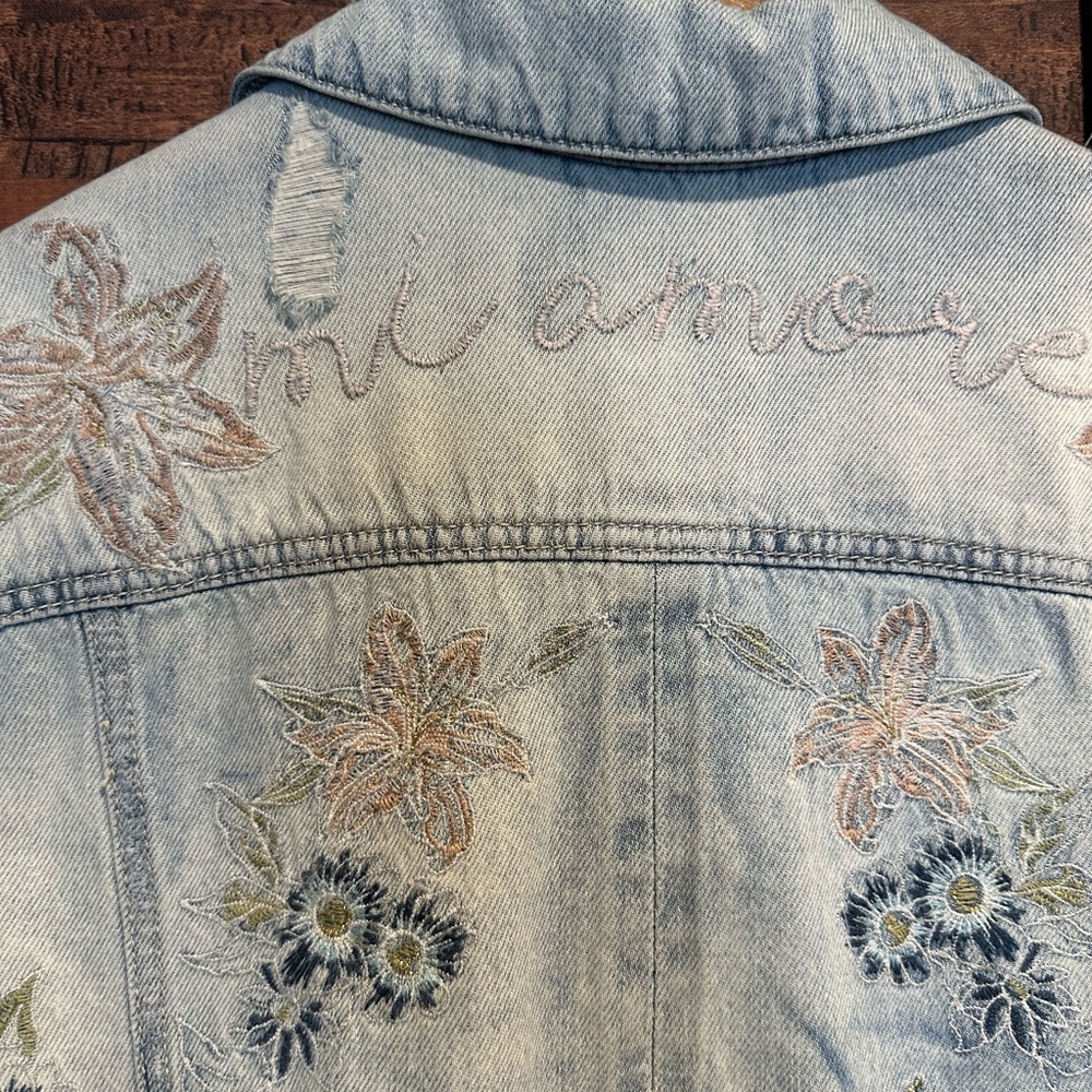 William Rast Embroidered Denim Jacket - Picture 5 of 8